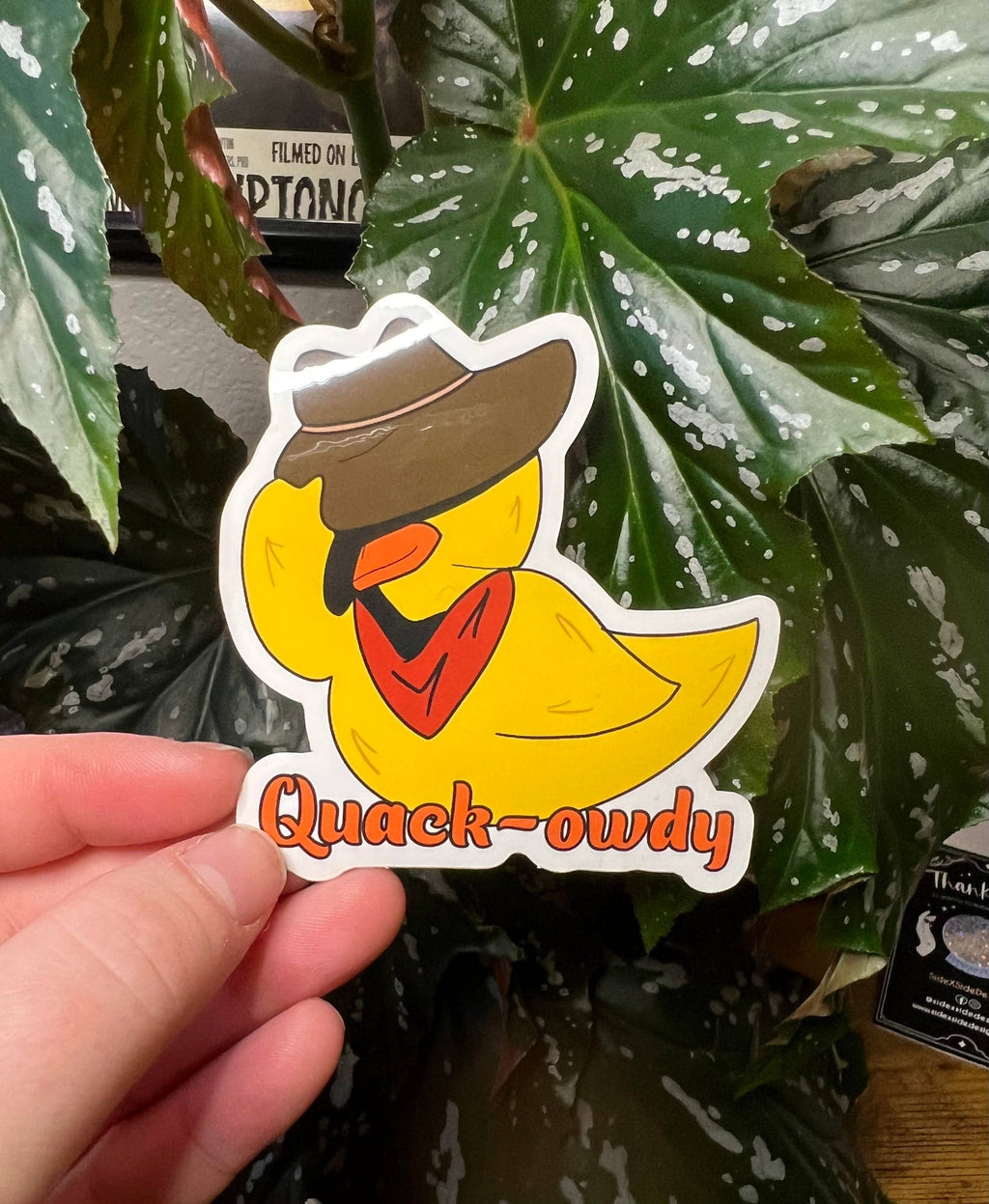 Autocollant Canard Cowboy "Quack-owdy"