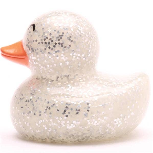 Glitzer-Ente – Silber