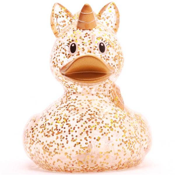 Goldglitzerndes Einhorn-Entchen