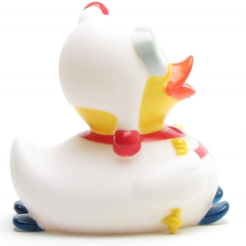 canard-skieuse-combinaison-blanche