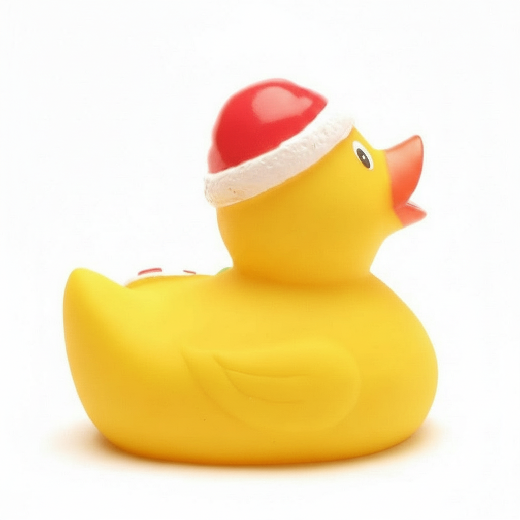 Weihnachtsente mit Zuckerstange