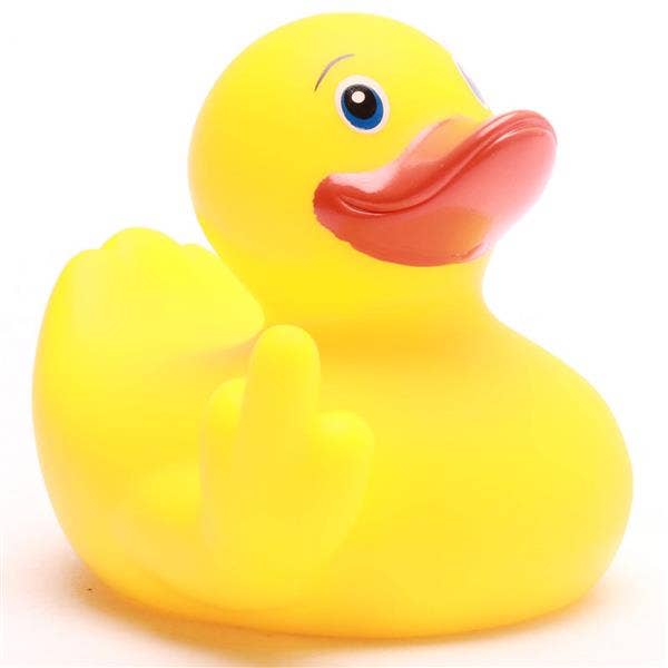 Canard Duck You avec doigt d'honneur