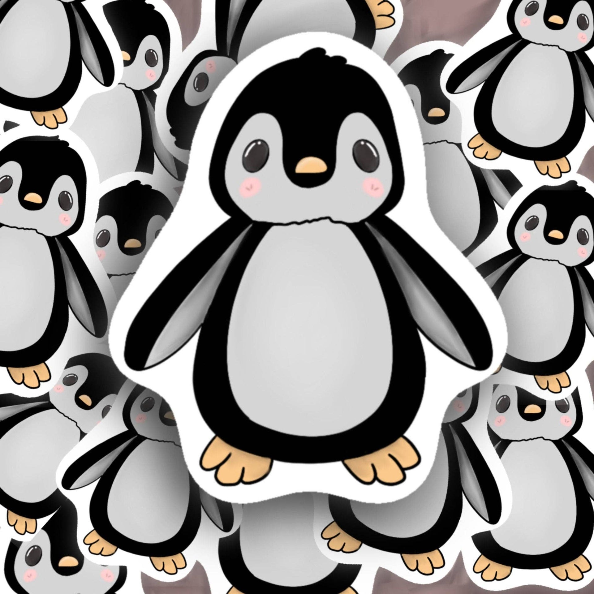 Autocollant pingouin