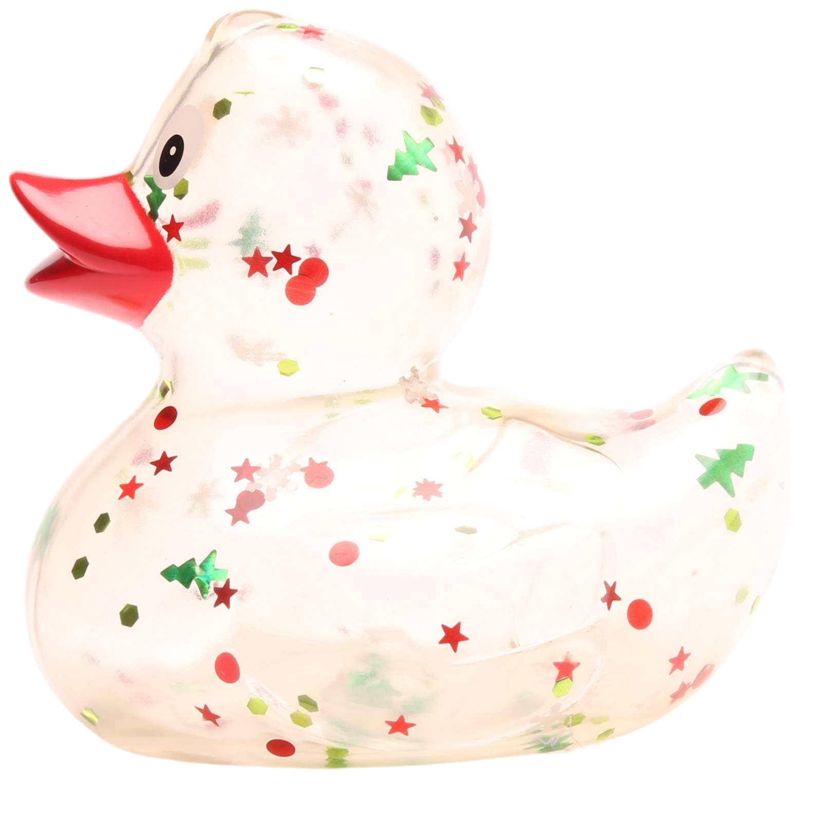 Canard Classique à paillettes de Noël Rouge