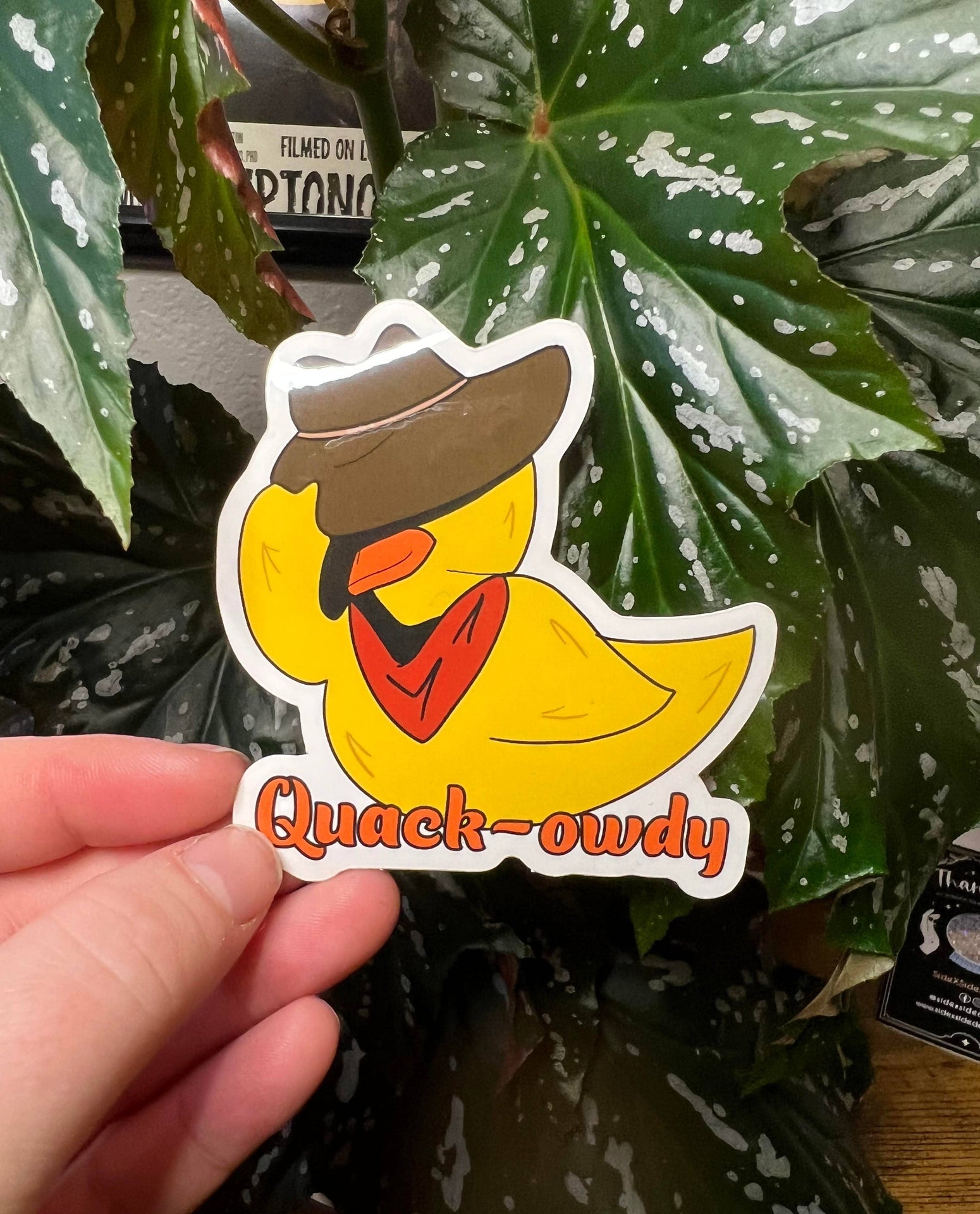 Autocollant Canard Cowboy "Quack-owdy"