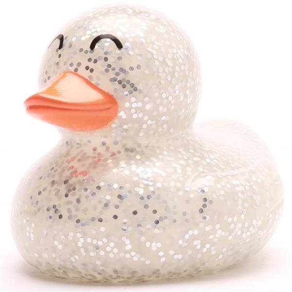 Glitzer-Ente – Silber