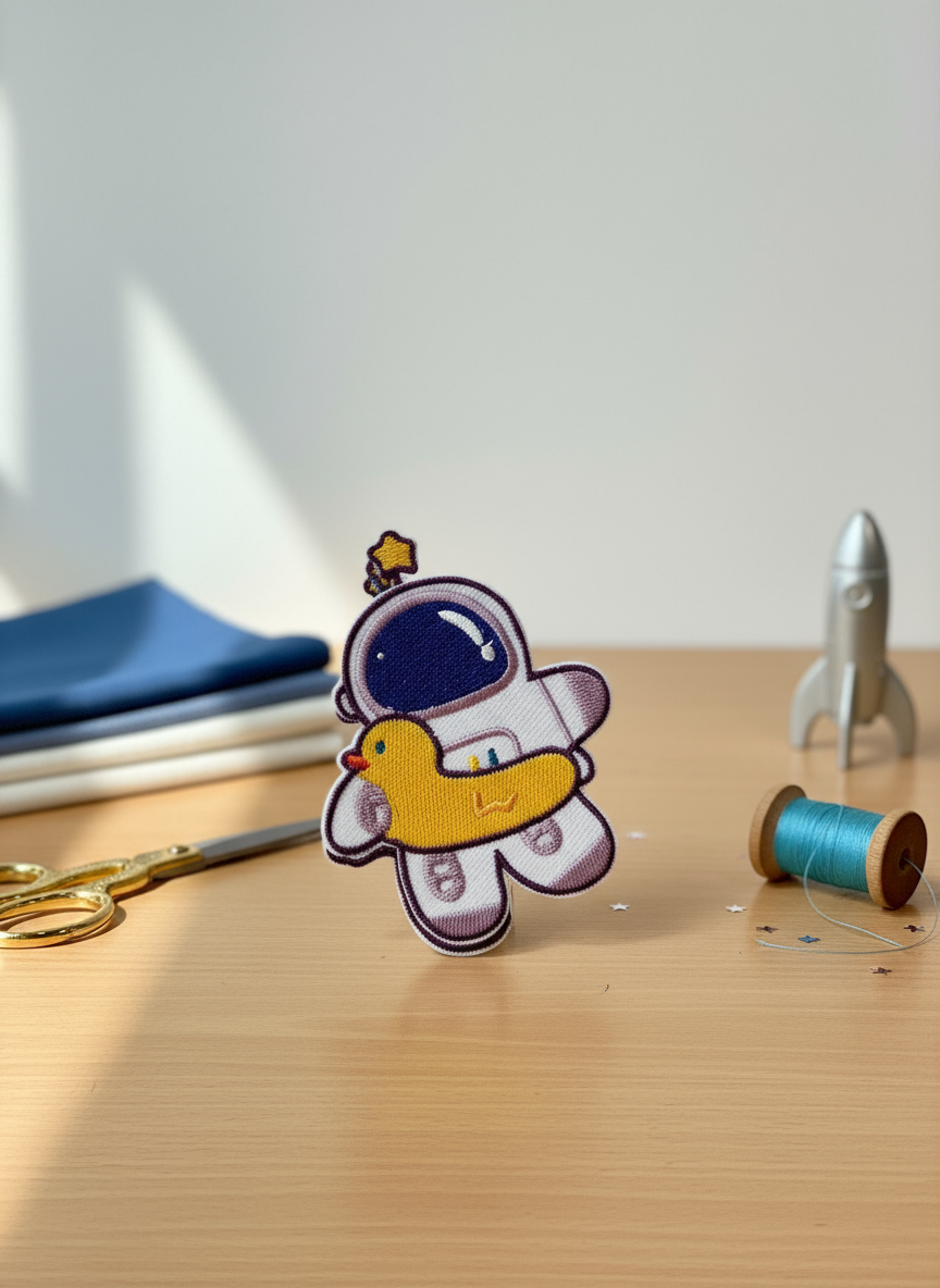 Patch thermocollant Astronaute avec bouée Canard
