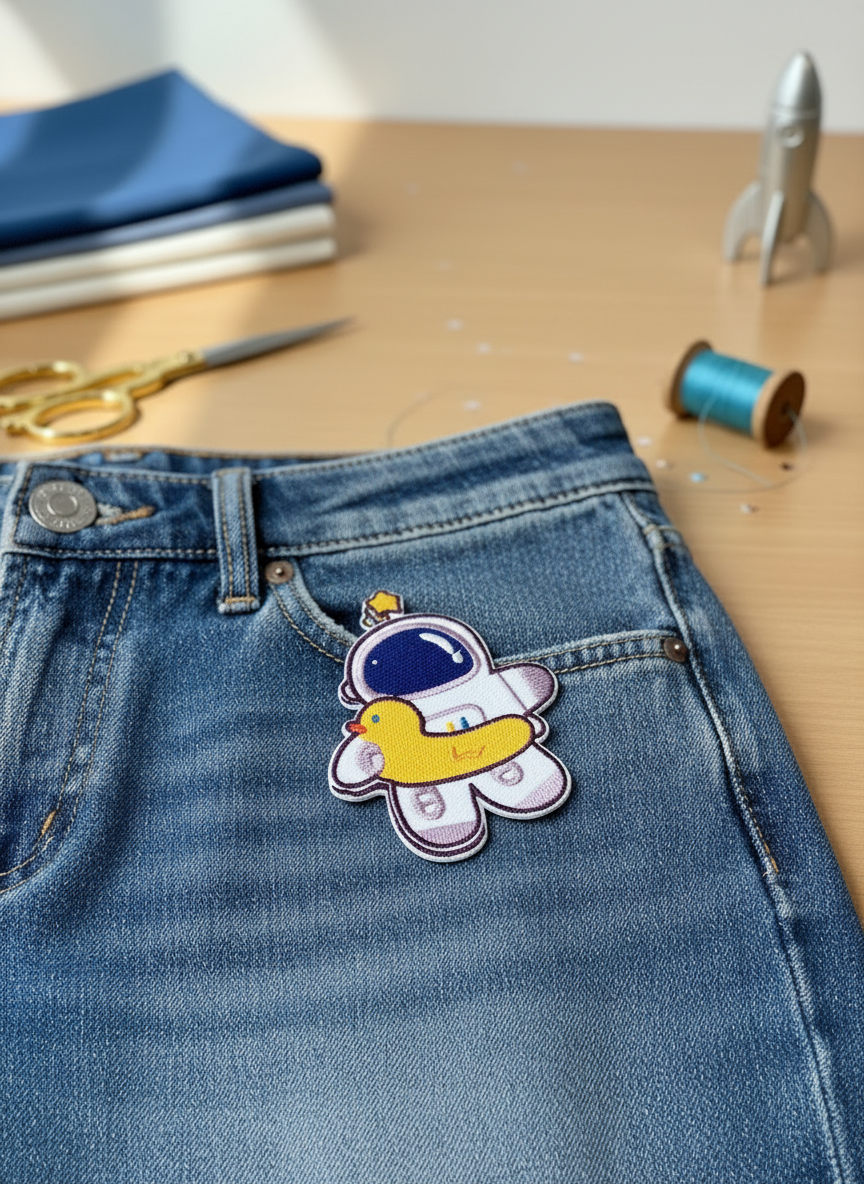 Patch thermocollant Astronaute avec bouée Canard