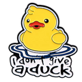 Yellow Duck Pin "I don't give a Duck"