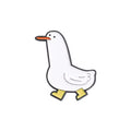 Weiße Ente Button