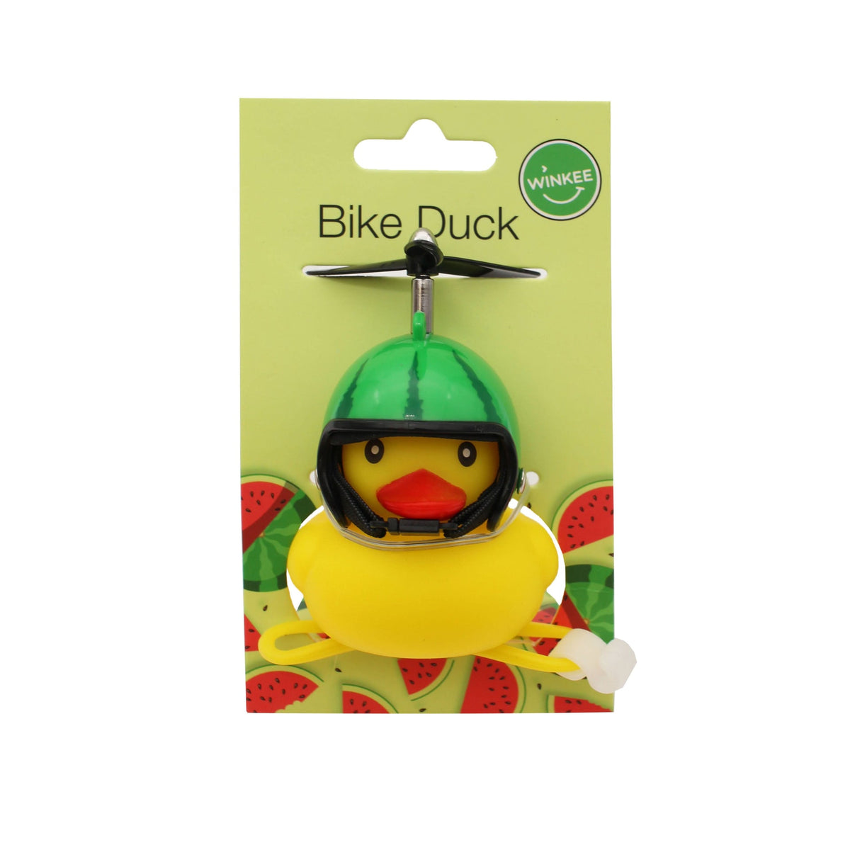 Canard couineur de vélo avec casque Winkee – vue 2