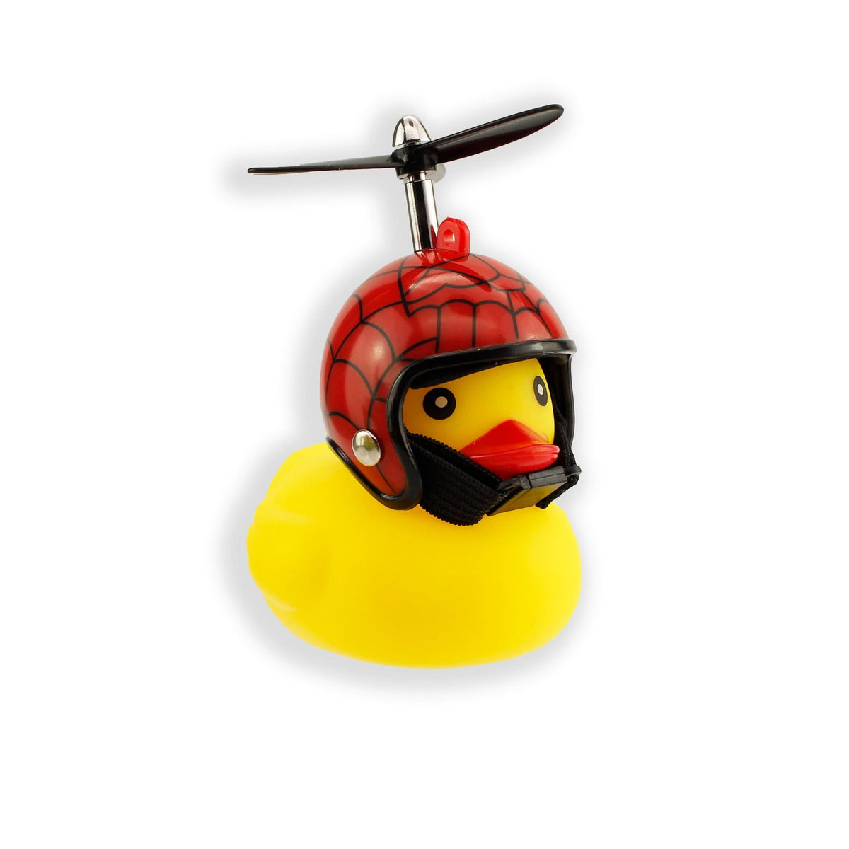 Canard couineur de vélo avec casque