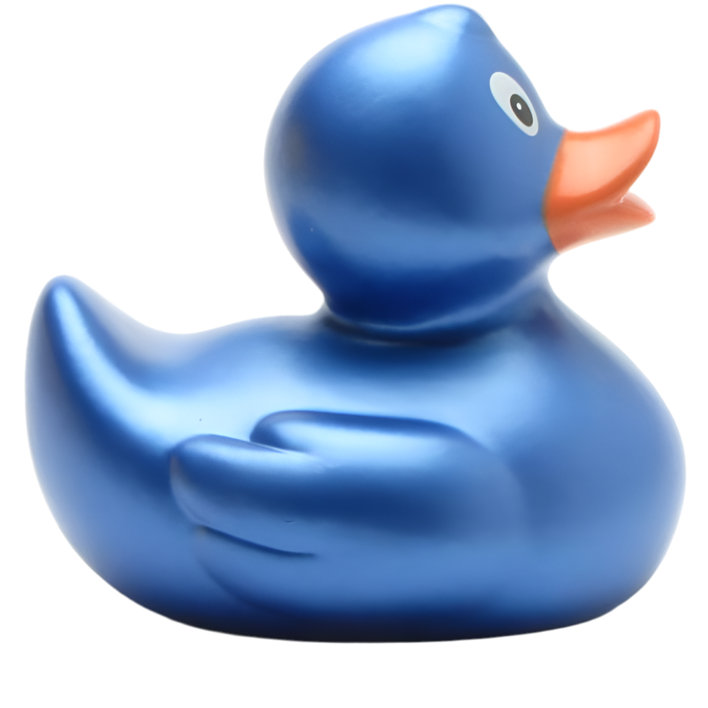 Metallic Blaue Ente