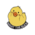 Gelbe Entennadel "What the Duck"