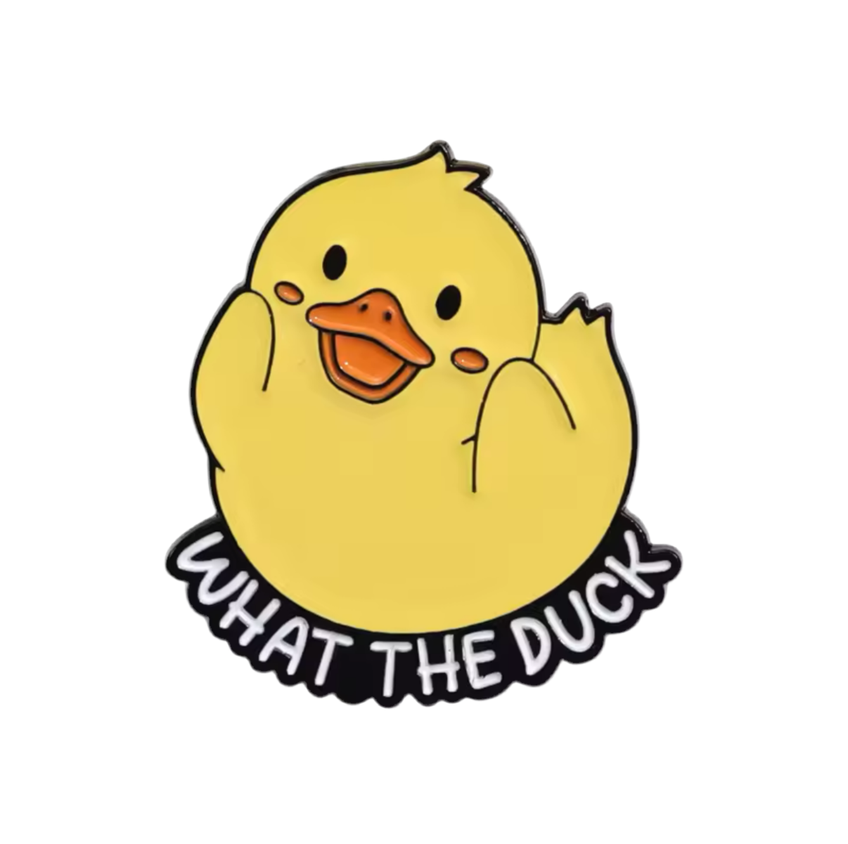 Gelbe Entennadel "What the Duck"