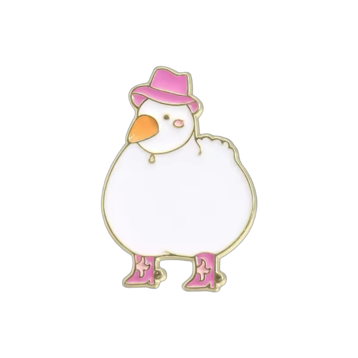 Pin's Canard Blanc Cowgirl