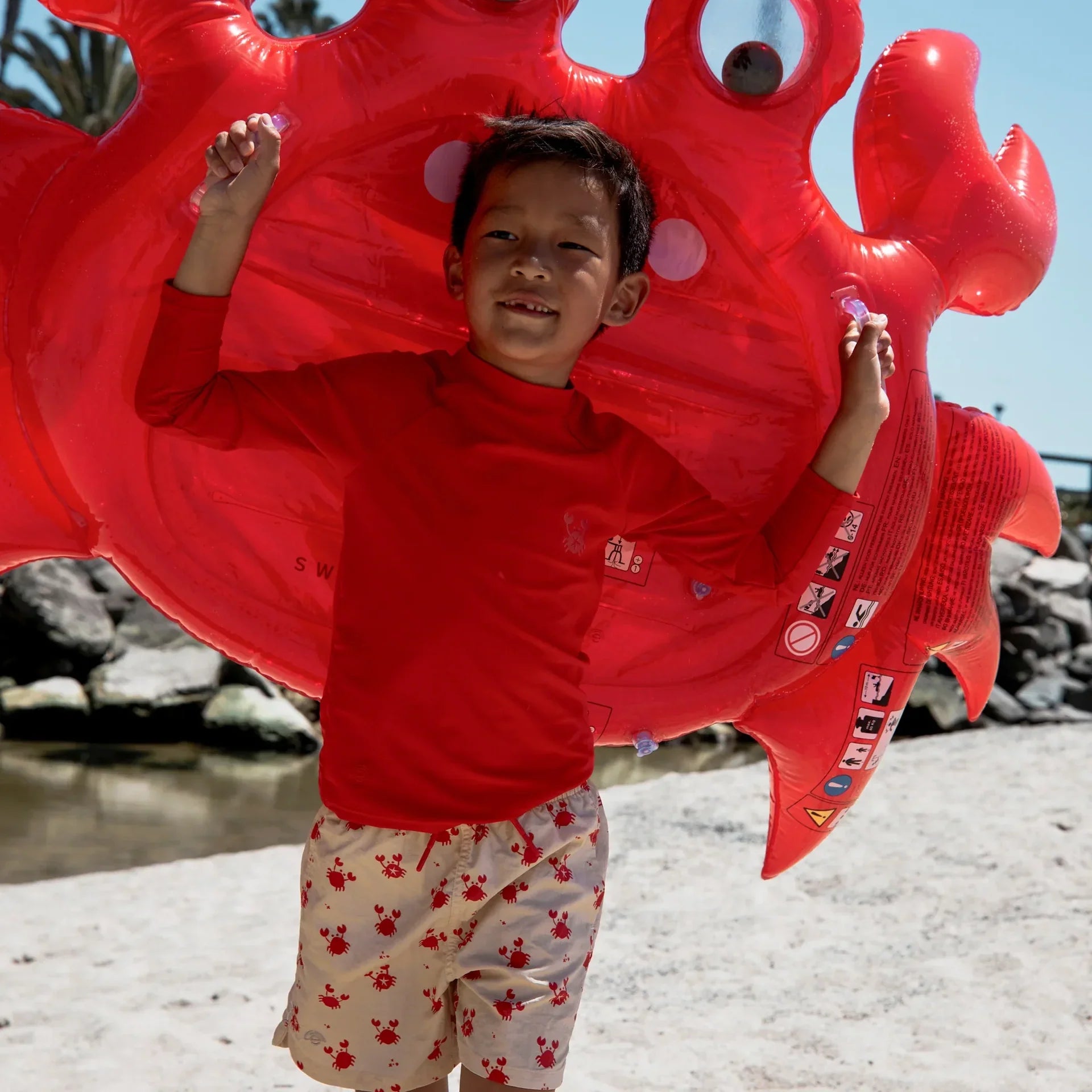 Matelas gonflable de luxe Crabe Rouge