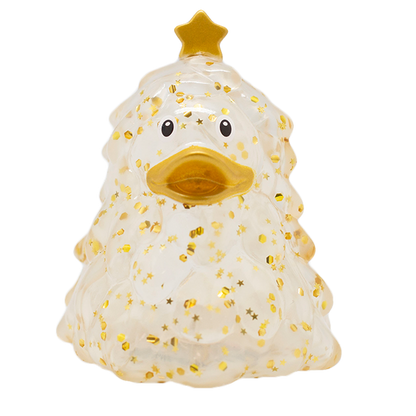 Ente Weihnachtsbaum Gold Glitzer