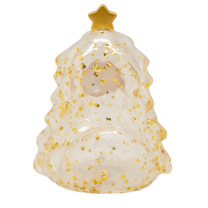 Duck Christmas Tree Gold Glitter