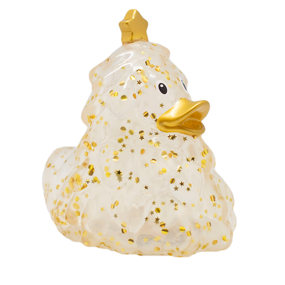 Canard Sapin de Noël Paillettes Dorées