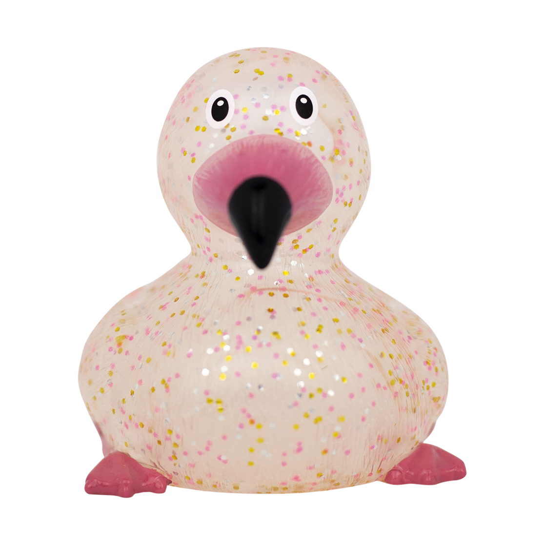 Glitzernde rosa Flamingo-Ente
