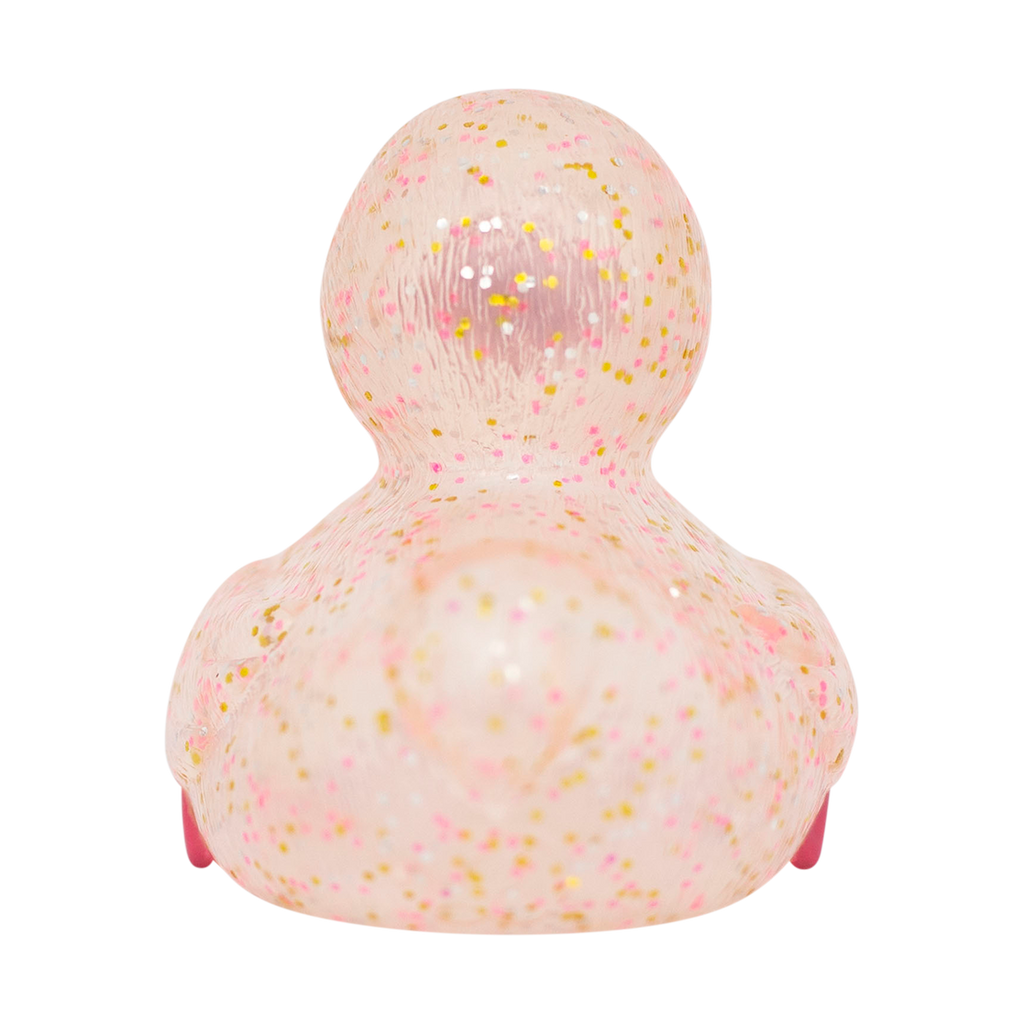 Glitzernde rosa Flamingo-Ente