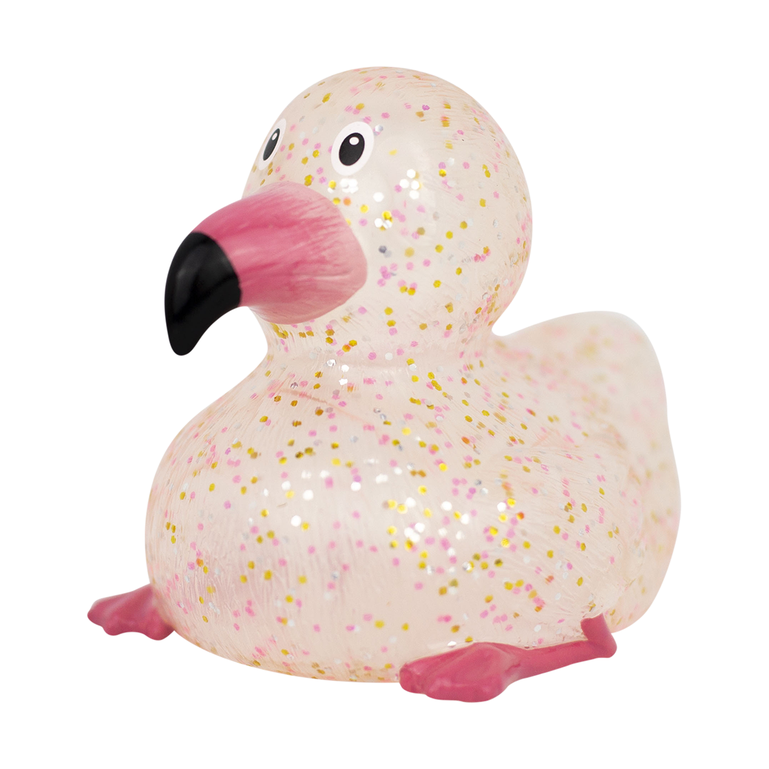 Glitzernde rosa Flamingo-Ente