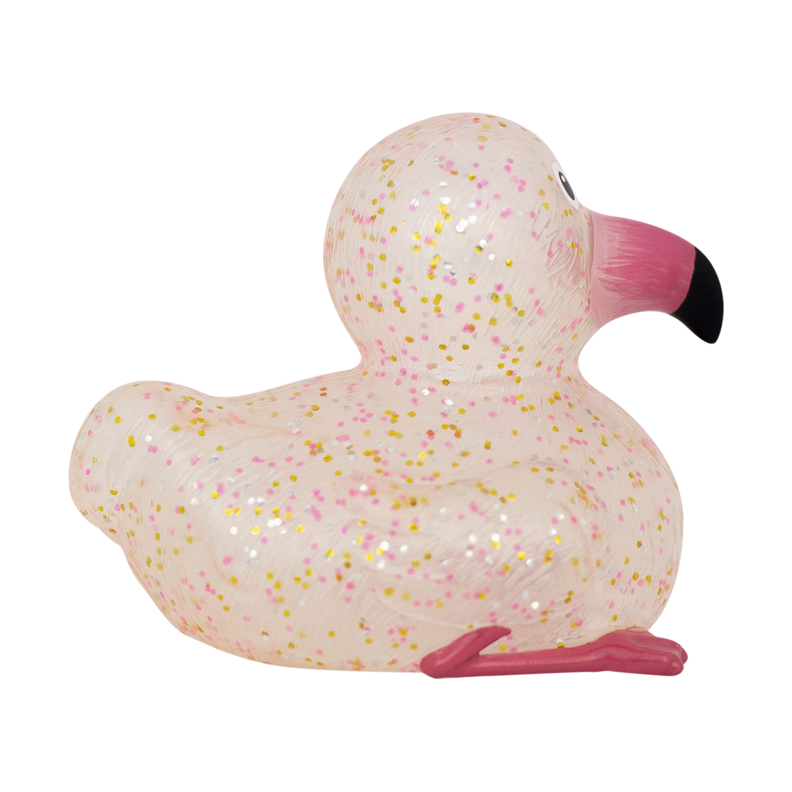 Glitzernde rosa Flamingo-Ente