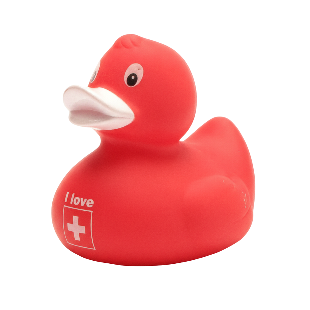 Ente, ich liebe die Schweiz