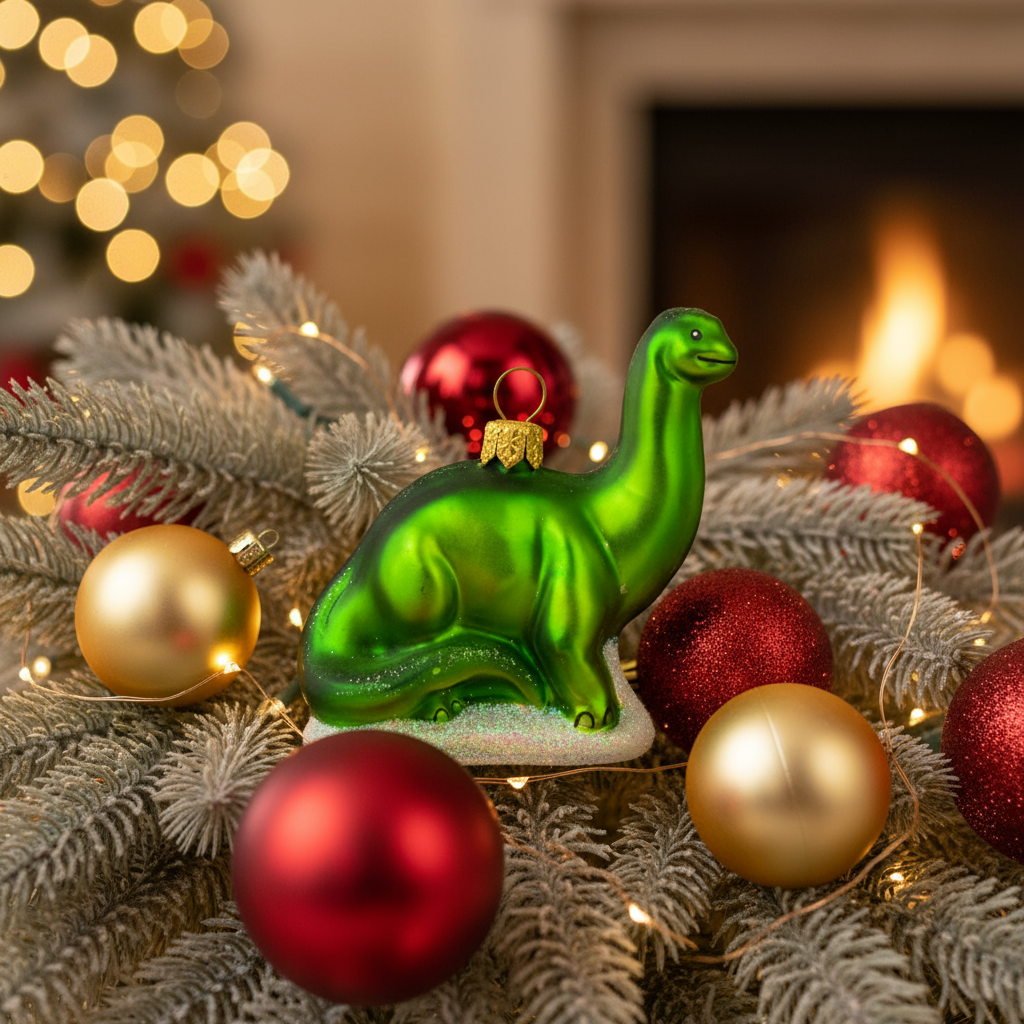 Boule de Noël Brontosaure