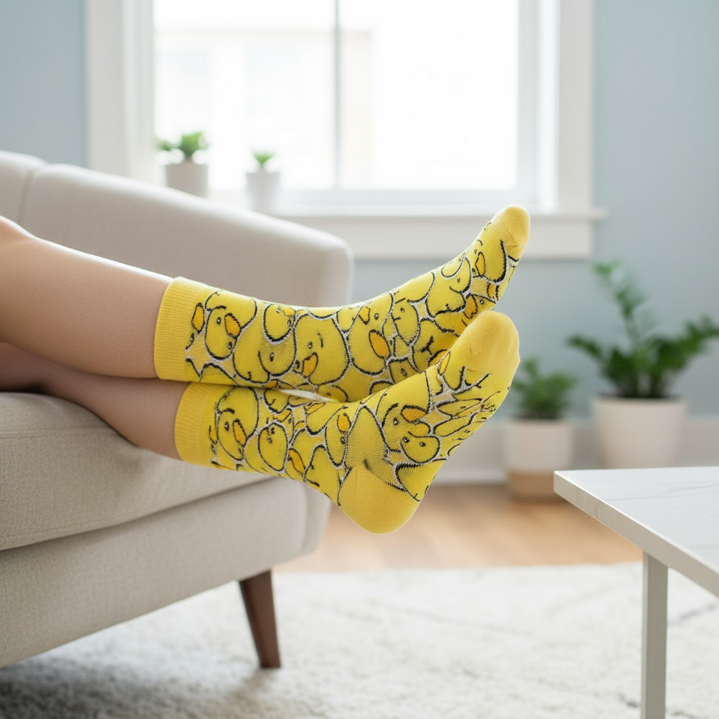 Chaussettes Canards Jaunes