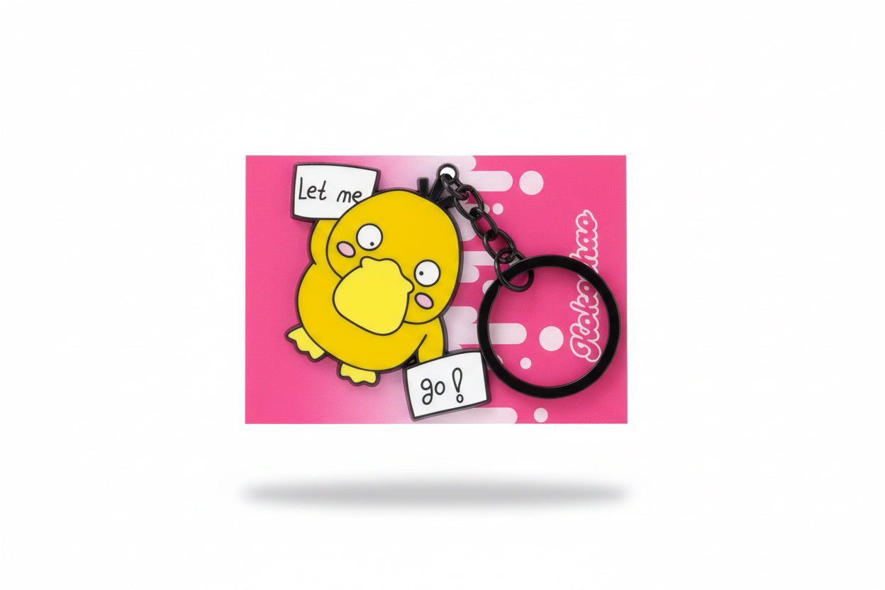 porte cles canard jaune let me go
