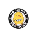 Pin’s Canard Jaune "No Horny Yes Honk"