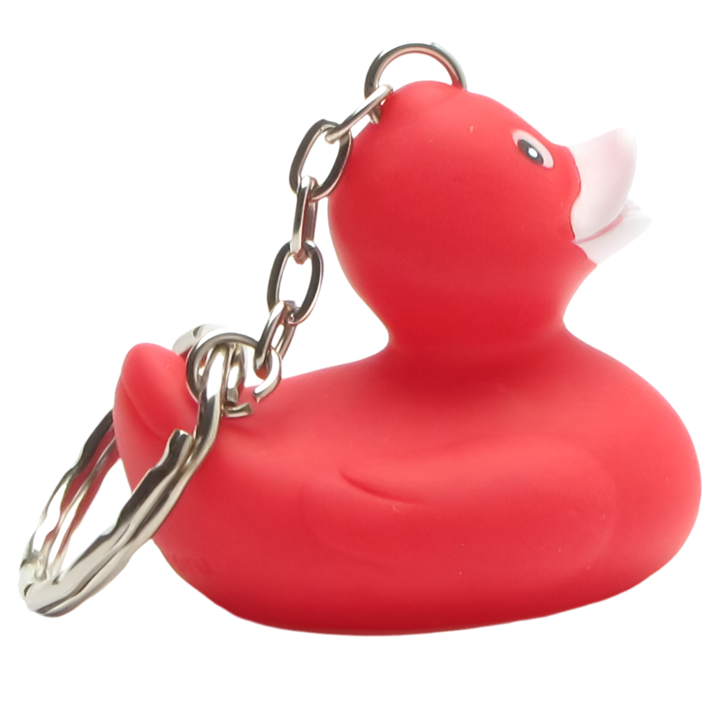 porte cles canard rouge