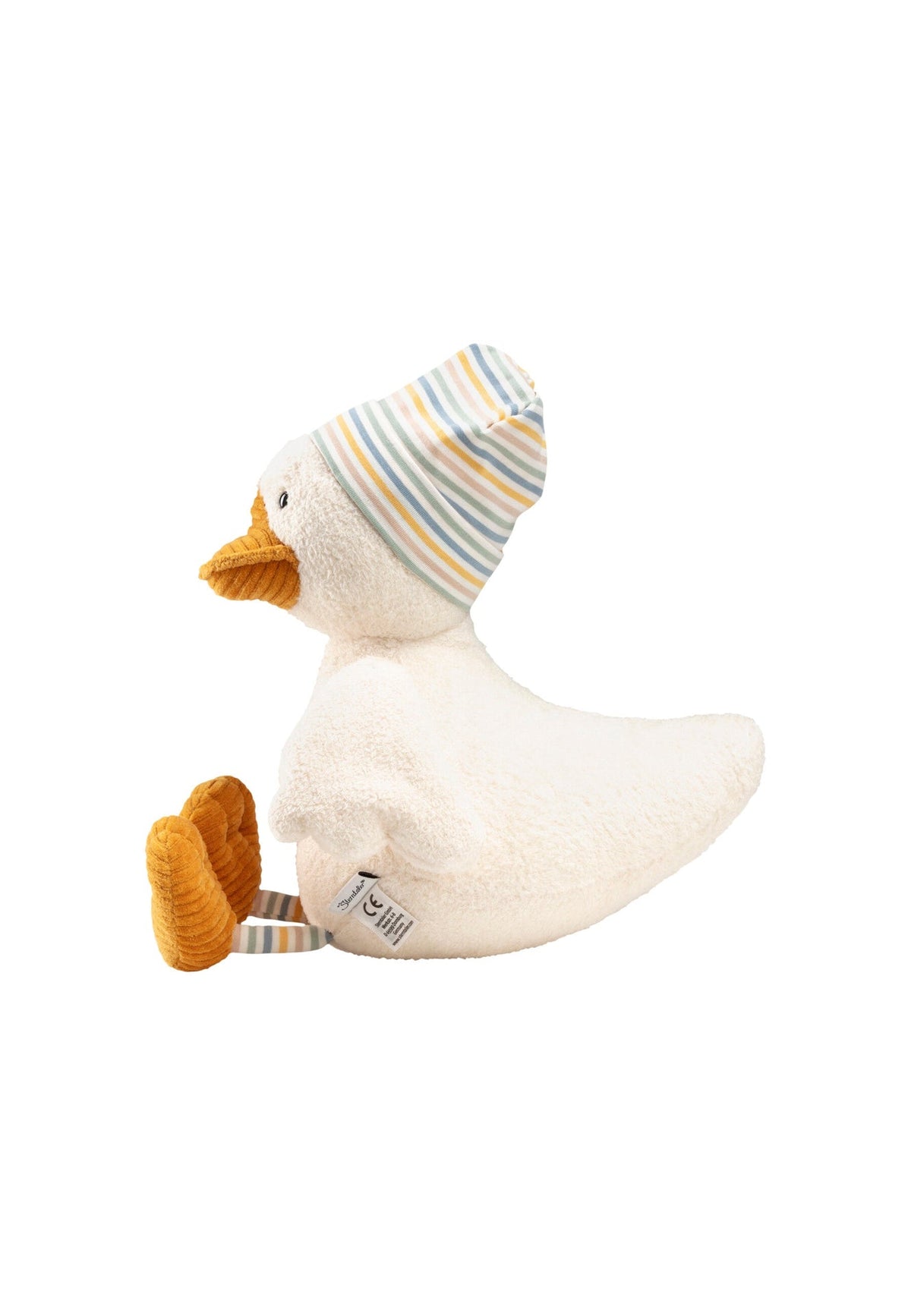 Peluche Canard Edda M avec hochet – vue 5