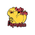 pins canard jaune take that depression