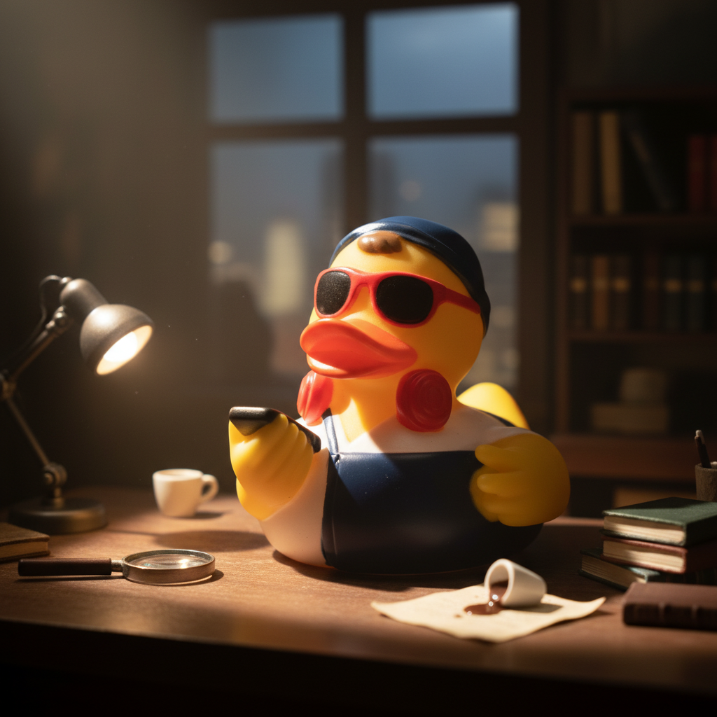 Red Hipster Duck