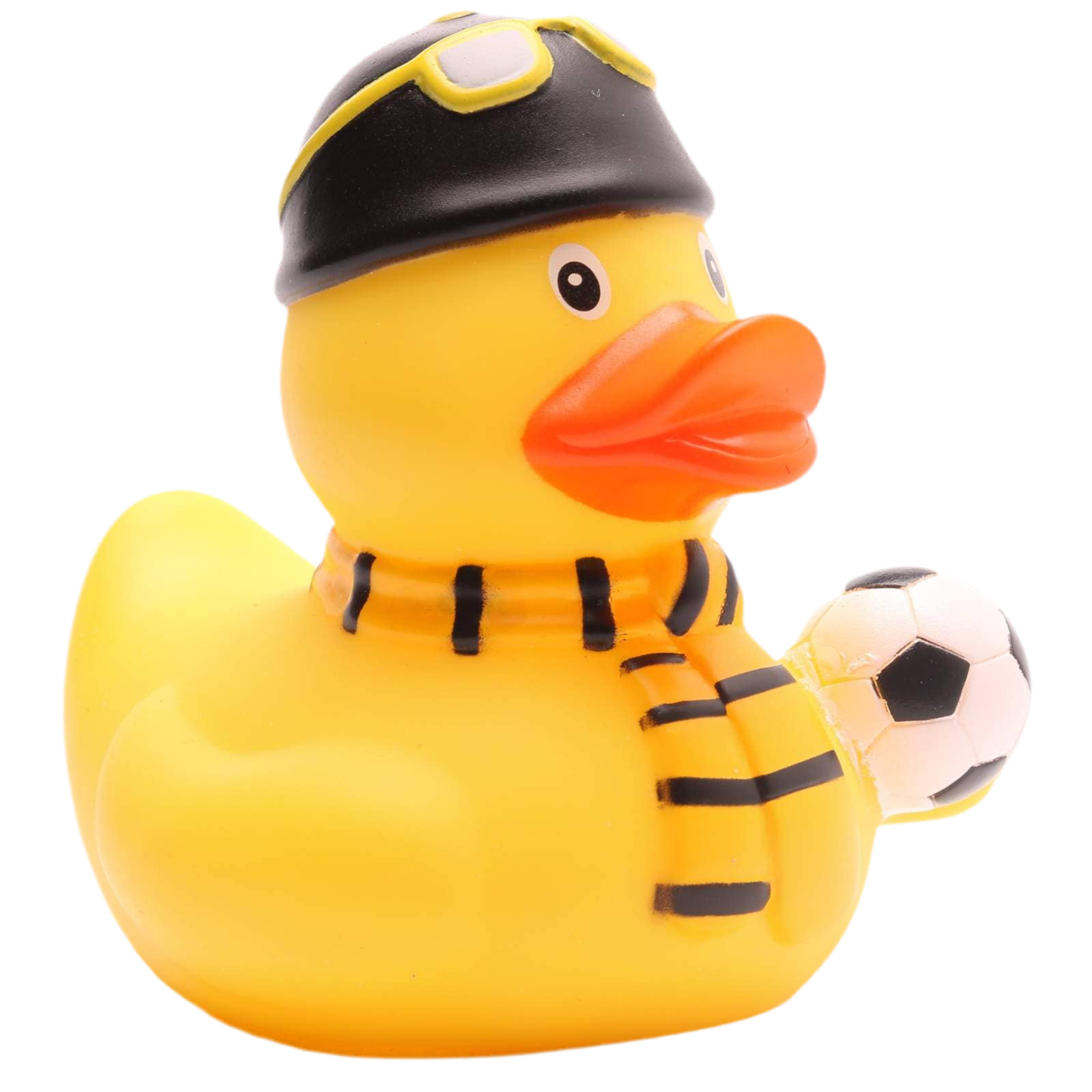Canard Supporter de Foot Jaune et Noir