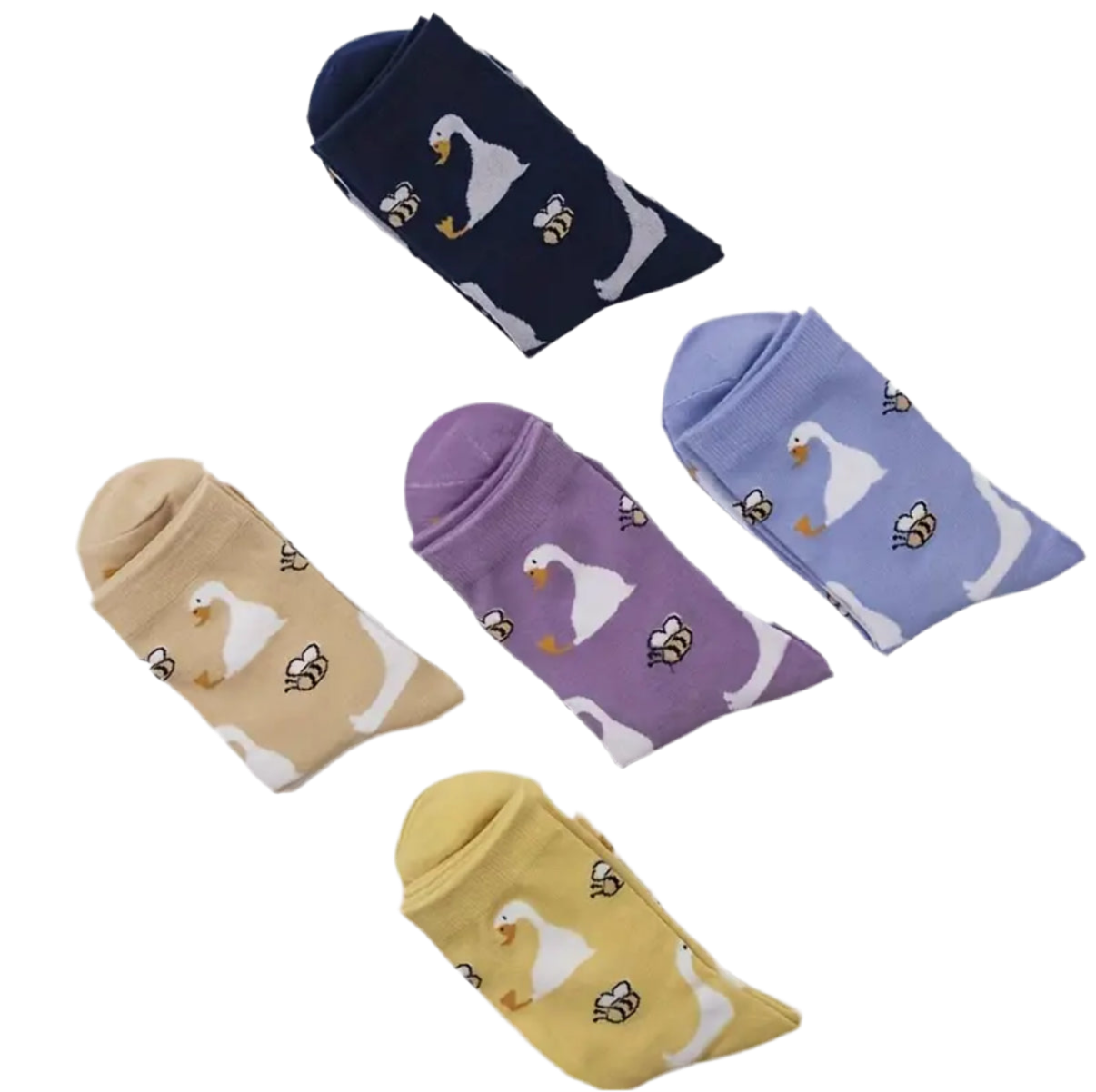 Enten und Bienen Socken