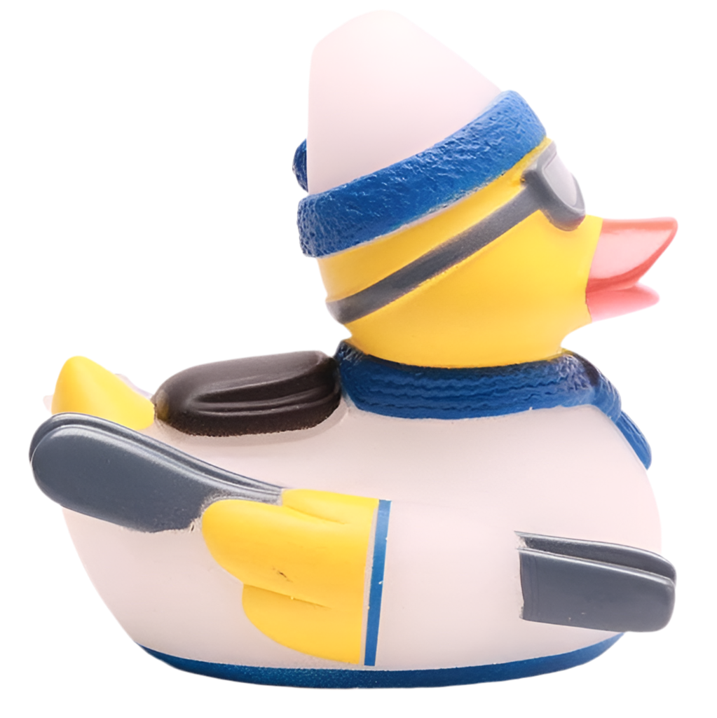 Canard Skieur Bleu