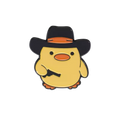Cowboy Yellow Duck Pin