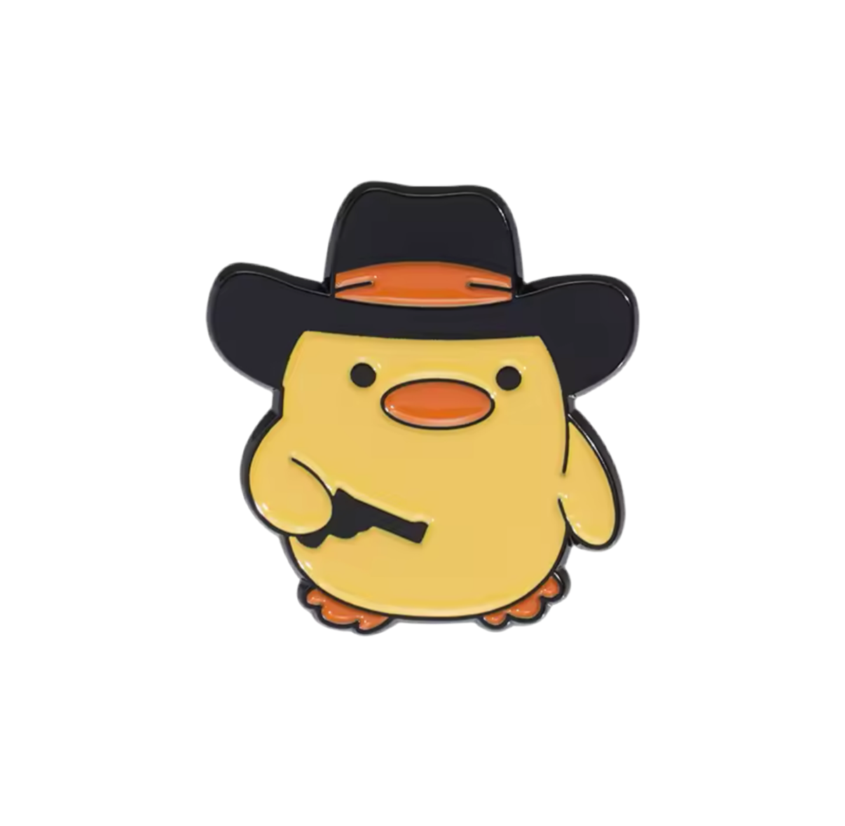 Cowboy Yellow Duck Pin