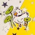 Ente mit Pflanzen Sticker