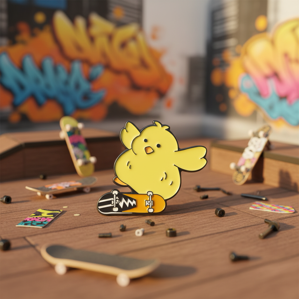 Pin's Poussin Skater