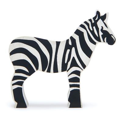 Figurine en Bois Animal De Safari - Zèbre