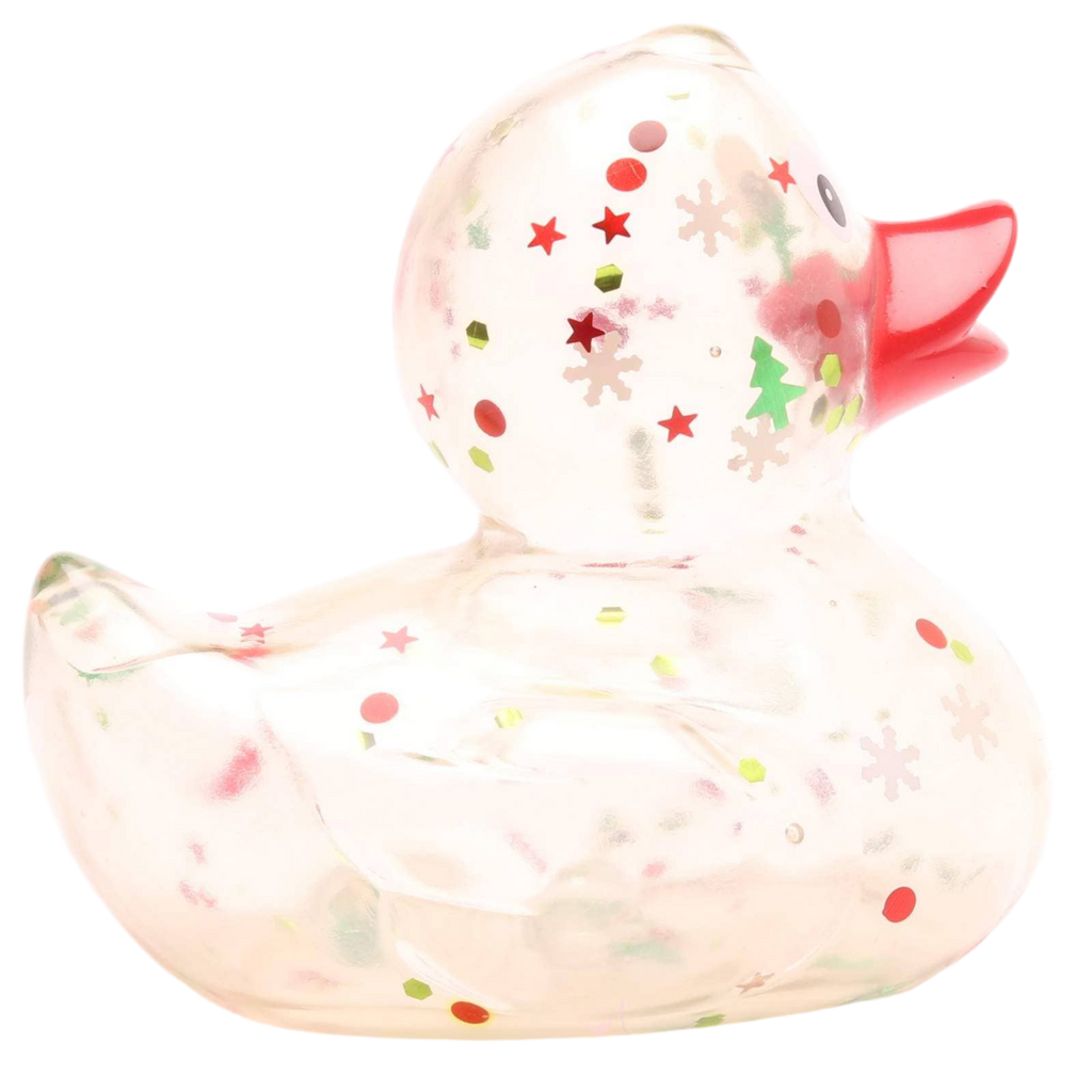 Canard Classique à paillettes de Noël Rouge
