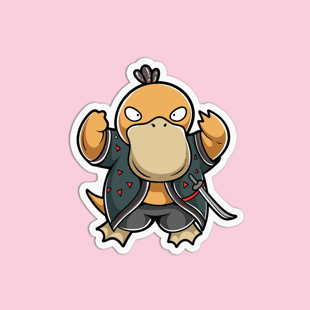 Samurai Duck Sticker