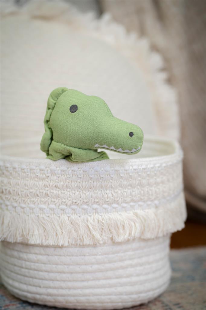 Kuscheltier Krokodil mit Beißring