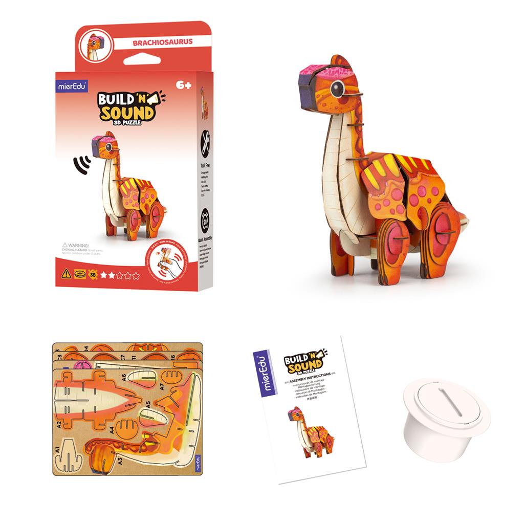 Puzzle 3D Construction - Brachiosaure