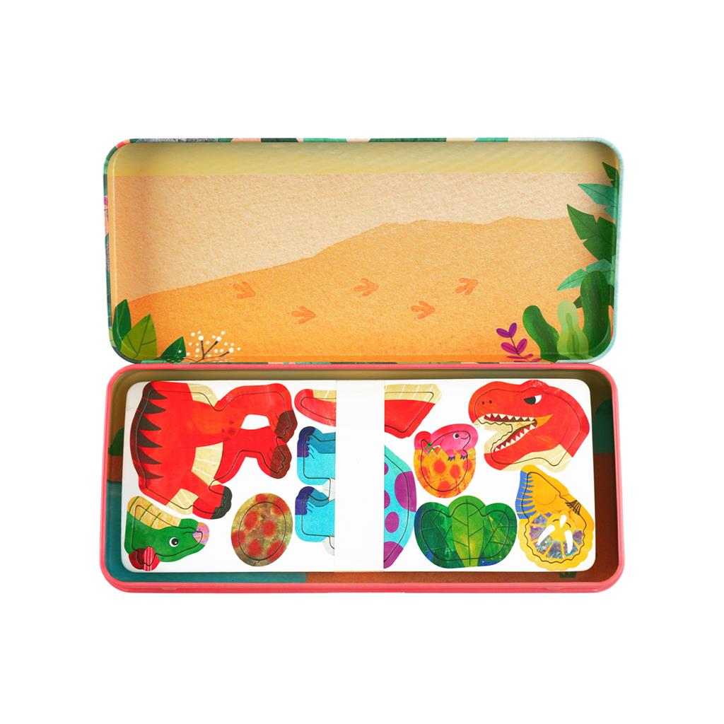 Boîte De Puzzle Magnétique - Le Pays des Dinosaures